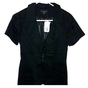 Forever 21 short sleeve black jacket
